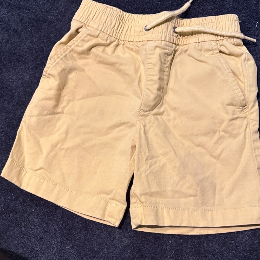 GAP Pale Yellow Drawstring Chino Shorts